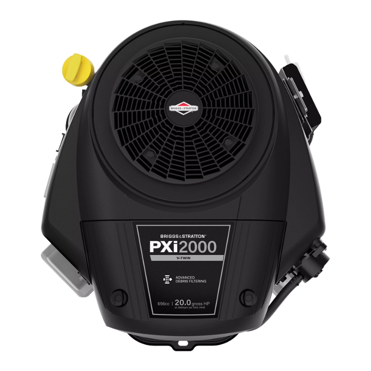 Briggs & Stratton PXi Series V-Twin riding mower engine featuring ReadyStart technology